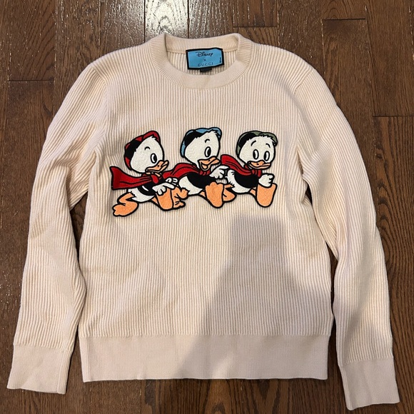 Gucci Cream Sweater with Cartoon Design - Picture 1 of 4